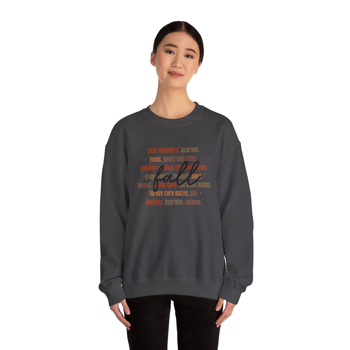 Cozy Fall Sweatshirt - Unisex Heavy Blend™ Crewneck, Autumn Fashion, Perfect Gift, Pumpkin Spice Vibe, Warm & Casual Wear