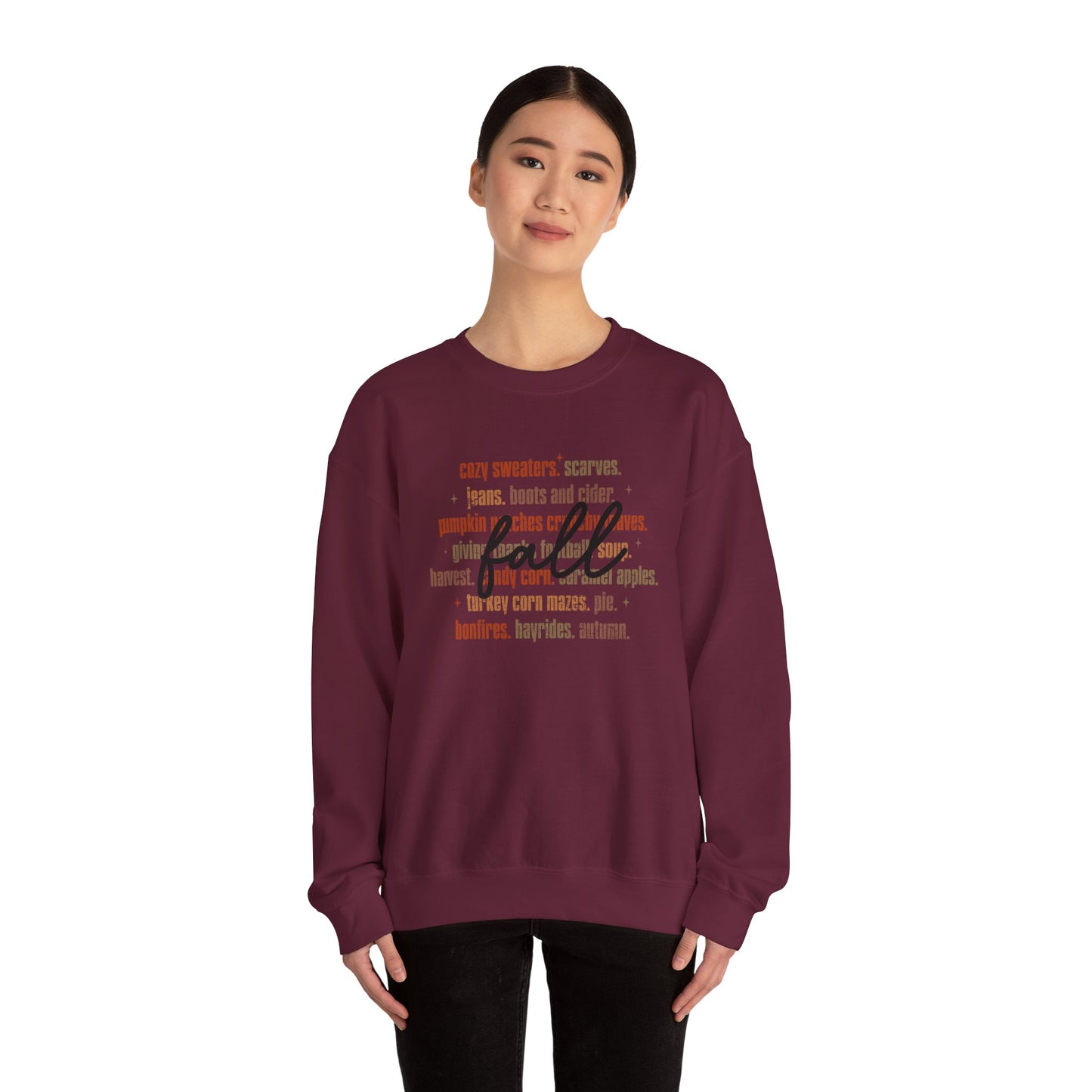 Cozy Fall Sweatshirt - Unisex Heavy Blend™ Crewneck, Autumn Fashion, Perfect Gift, Pumpkin Spice Vibe, Warm & Casual Wear