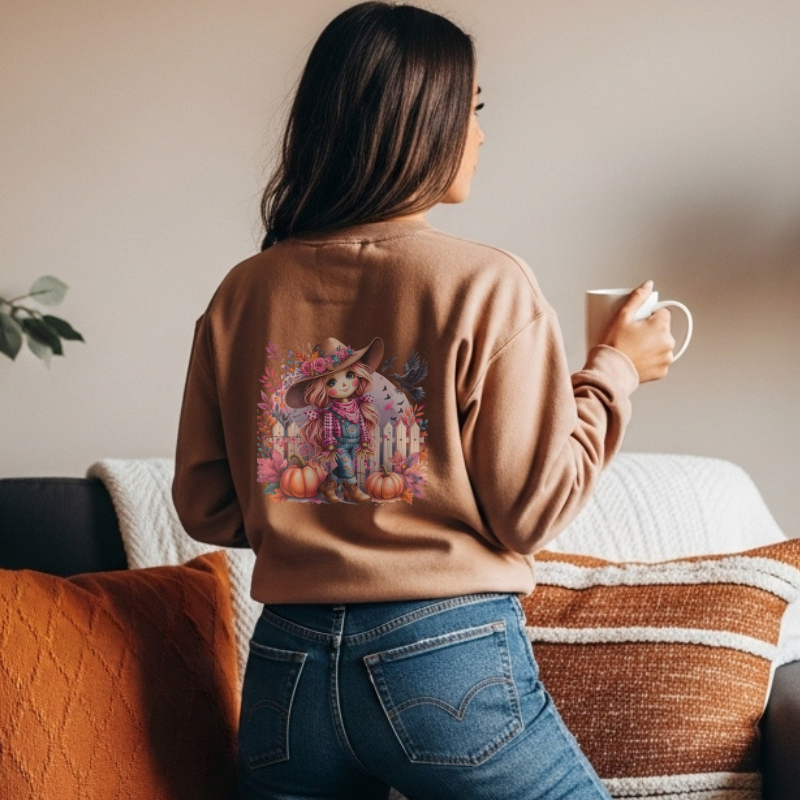 Girly Scarecrow Crewneck Sweatshirt