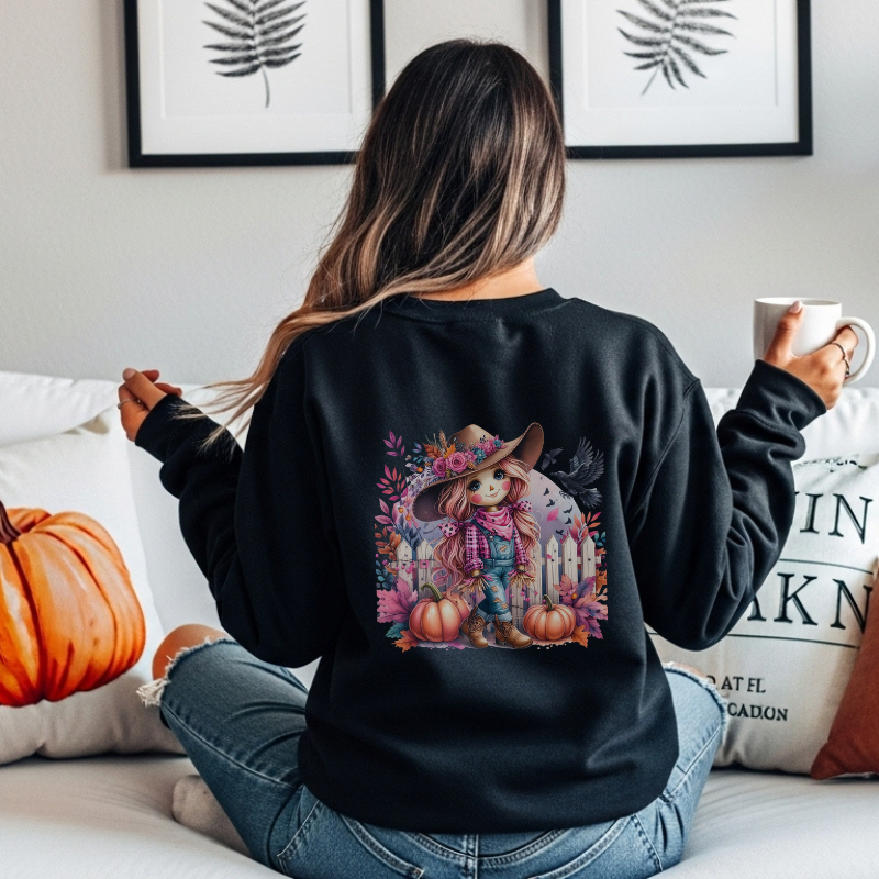 Girly Scarecrow Crewneck Sweatshirt