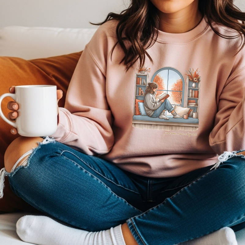 Reading Sweatshirt β Cozy Crewneck for Book Lovers | Perfect Gift for Readers, Students & Teachers | Soft & Durable,