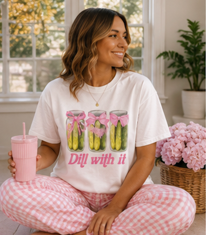 Dill With It Sweatshirt — Funny Pickle Jar Crewneck