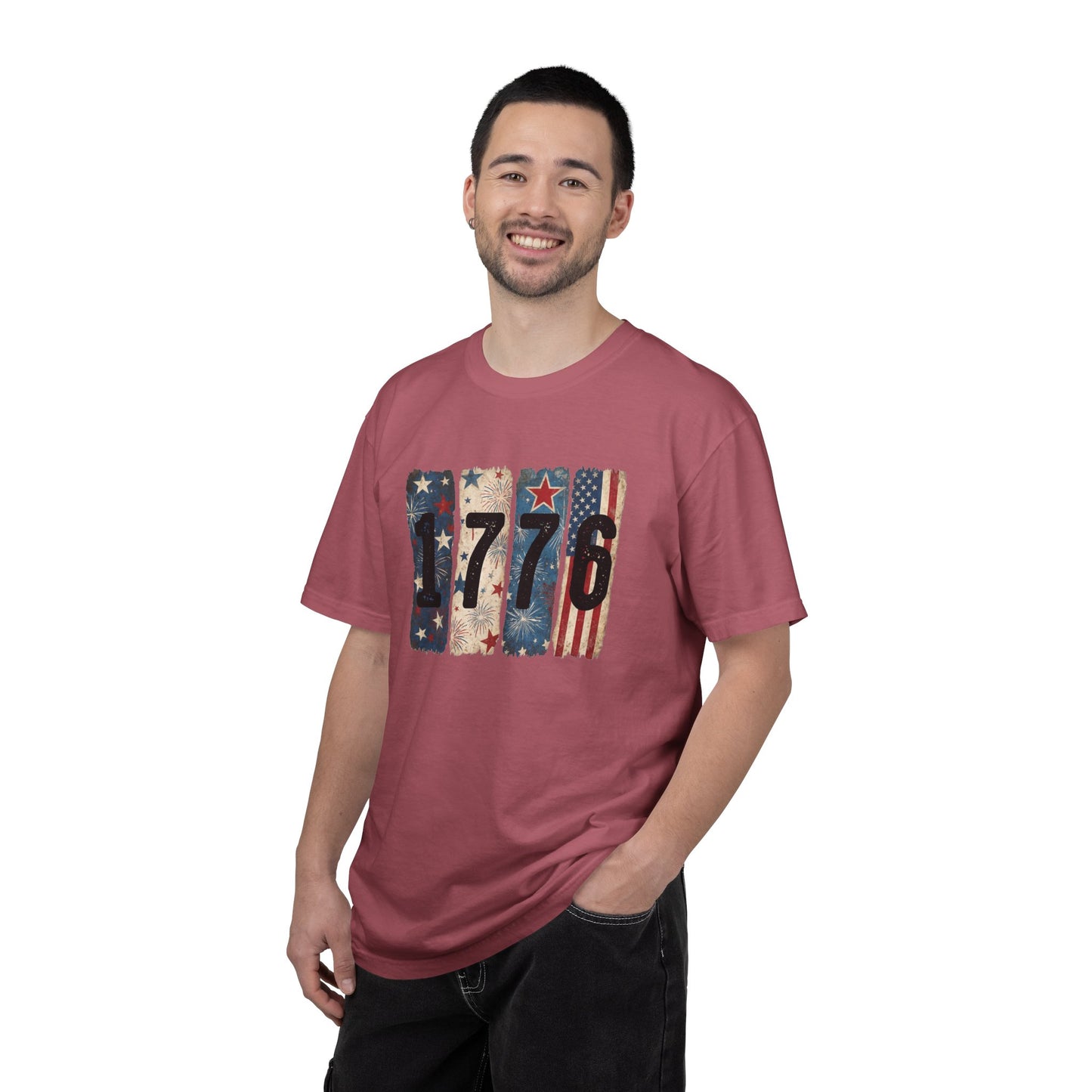 1776 Vintage America T-Shirt • Retro 4th of July Shirt • Red White Blue Graphic Tee