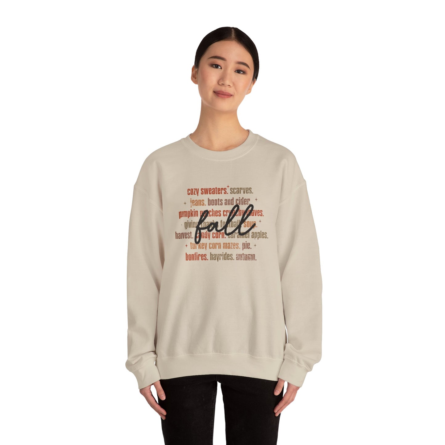 Cozy Fall Sweatshirt - Unisex Heavy Blend™ Crewneck, Autumn Fashion, Perfect Gift, Pumpkin Spice Vibe, Warm & Casual Wear