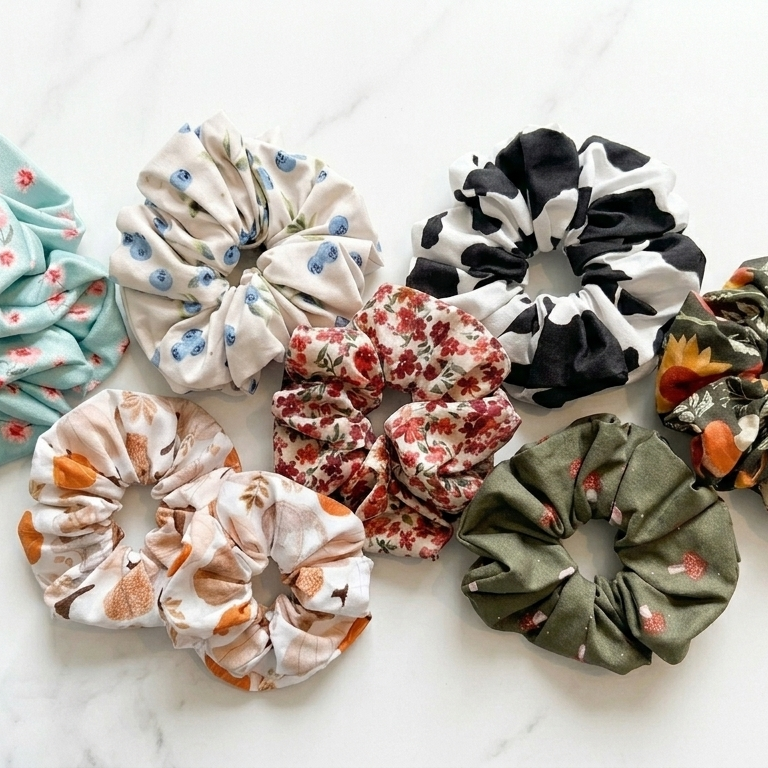 Pumpkin Scrunchie