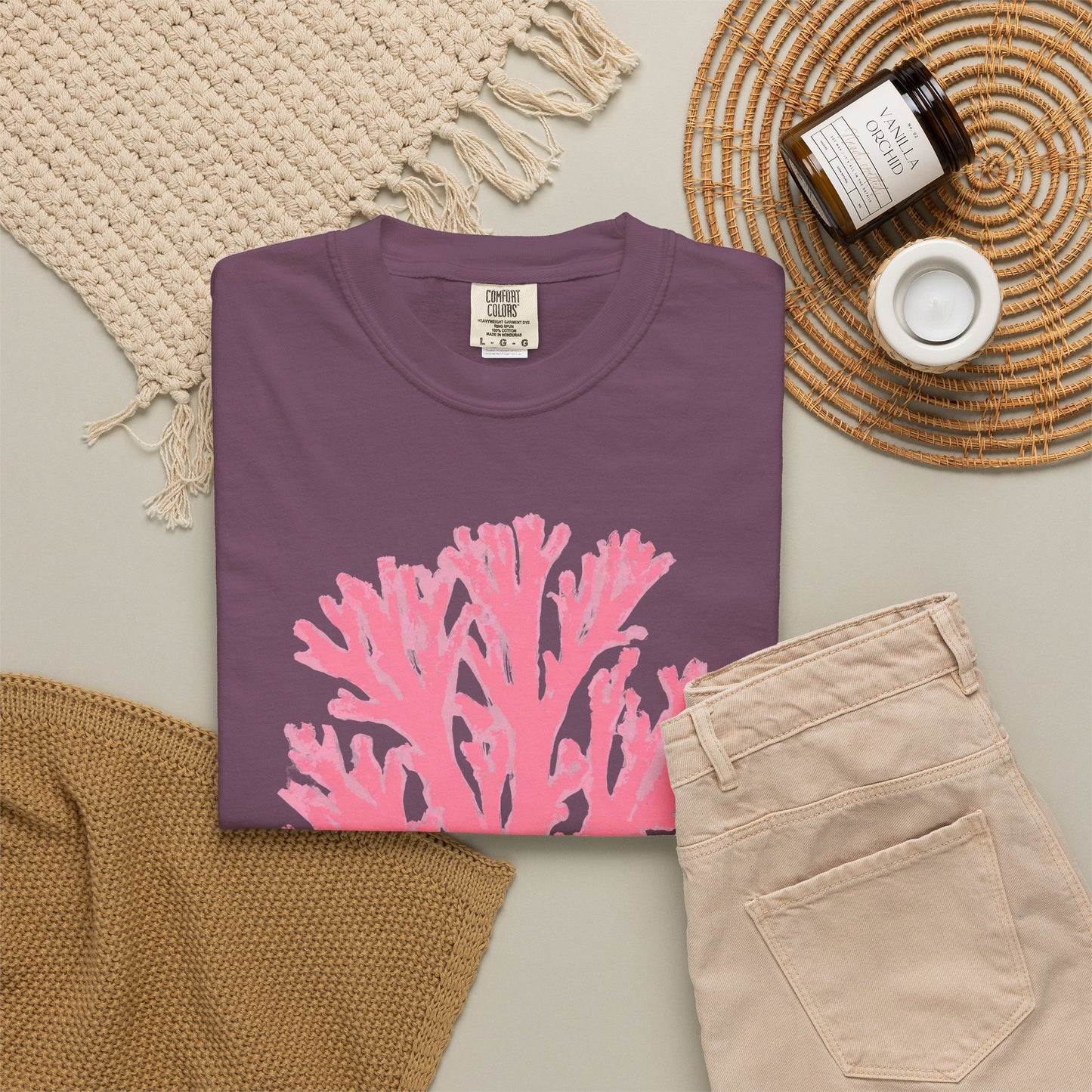 Ocean Club Summer Shirt • Pink Coral Beach Tee • Coastal Vacation Graphic Shirt • Beach Trip Outfit