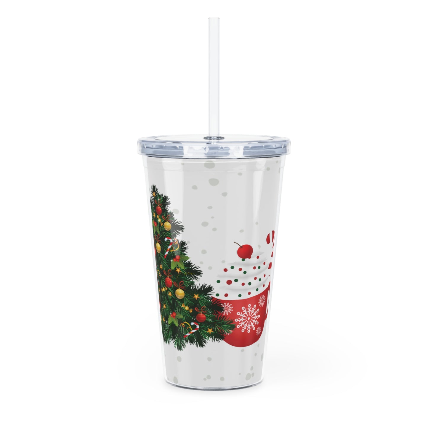 Plastic Tumbler with Straw