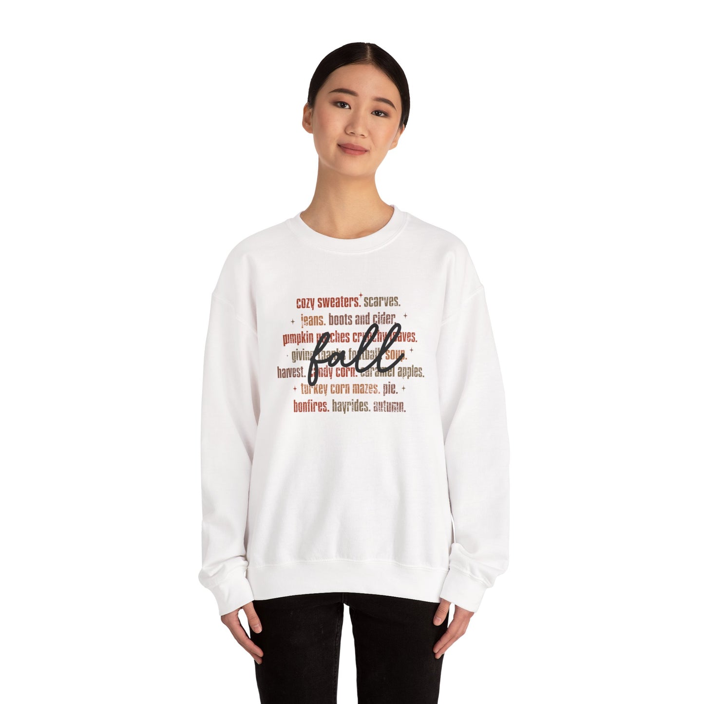 Cozy Fall Sweatshirt - Unisex Heavy Blend™ Crewneck, Autumn Fashion, Perfect Gift, Pumpkin Spice Vibe, Warm & Casual Wear