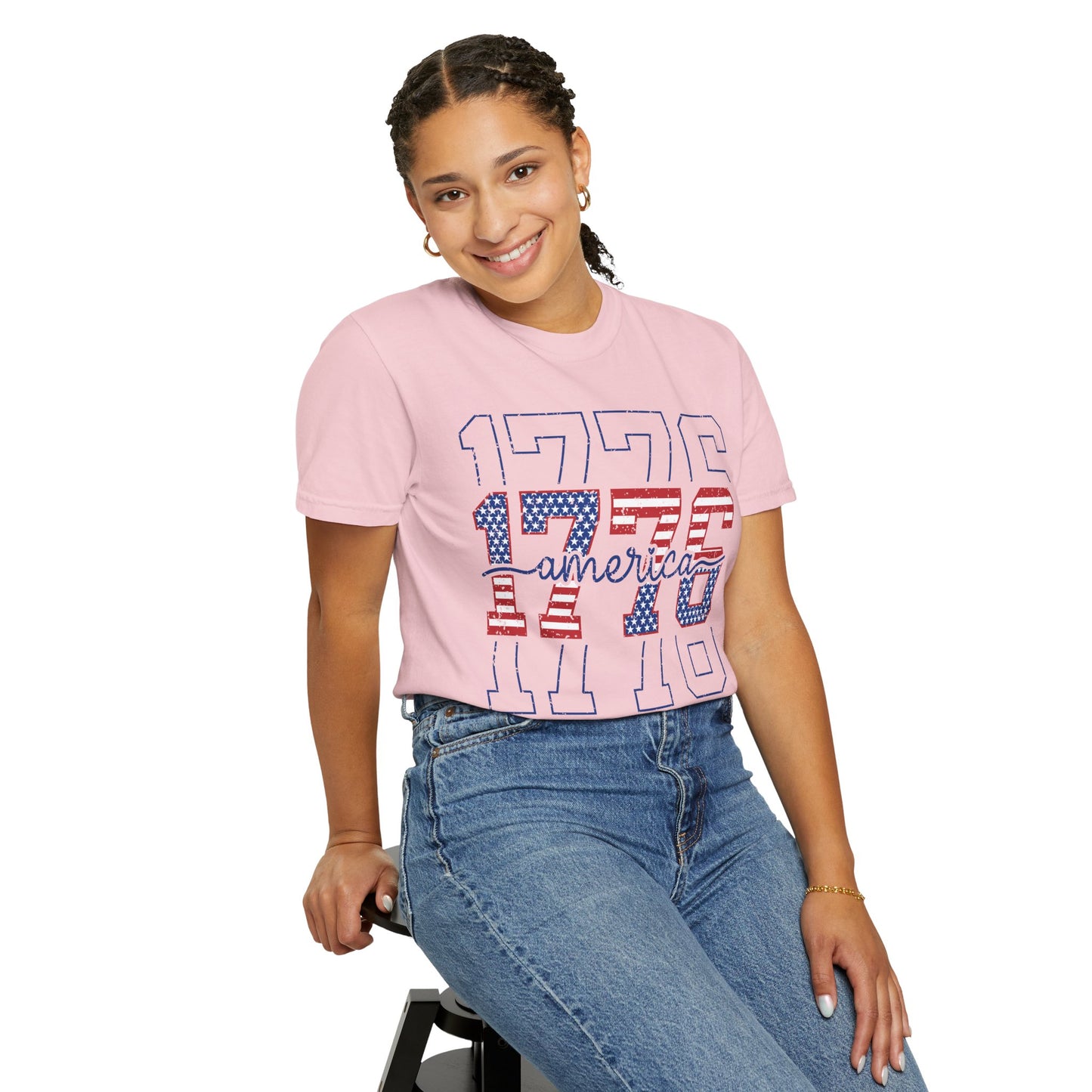 1776 Red White Blue Fourth of July T-Shirt • Vintage Patriotic Graphic Tee
