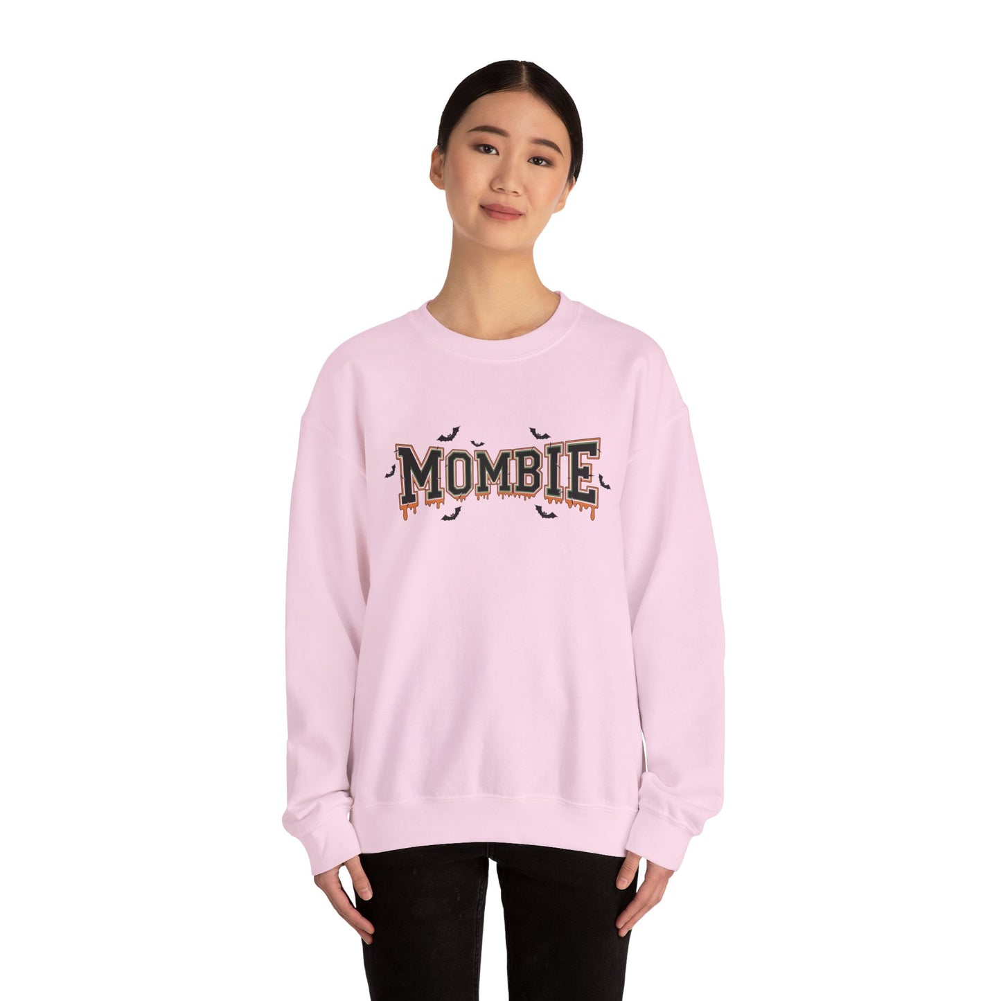 Mombie Crewneck Sweatshirt - Cozy Halloween Apparel, Great Gift for Moms, Fall Fashion, Spooky Season, Funny Sweater