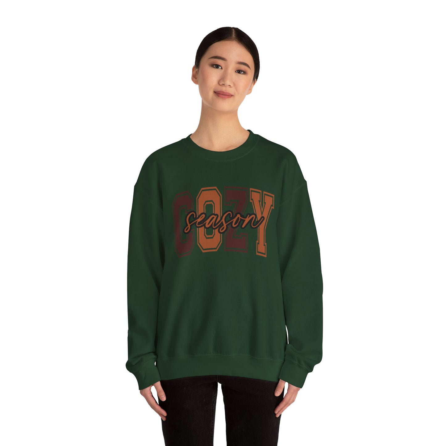 Cozy Season Sweatshirt, Unisex Crew Sweatshirt for Fall, Perfect Gift for Autumn, Comfy Fashion, Holiday Apparel