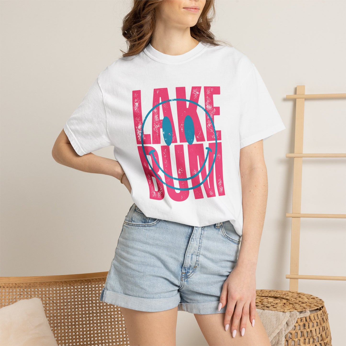 Lake Bum Graphic Tee • Summer Lake Shirt • Beach Vacation Mama Tee • Coastal Summer Outfit • Lake Life Shirt