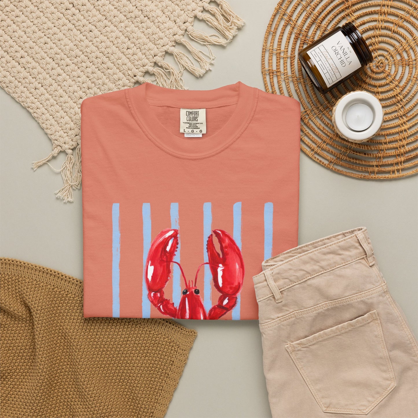 Coastal Lobster Graphic Tee • Beach Vacation Shirt • Summer Coastal Tee • Preppy Beach Shirt • Summer Vacation Outfit