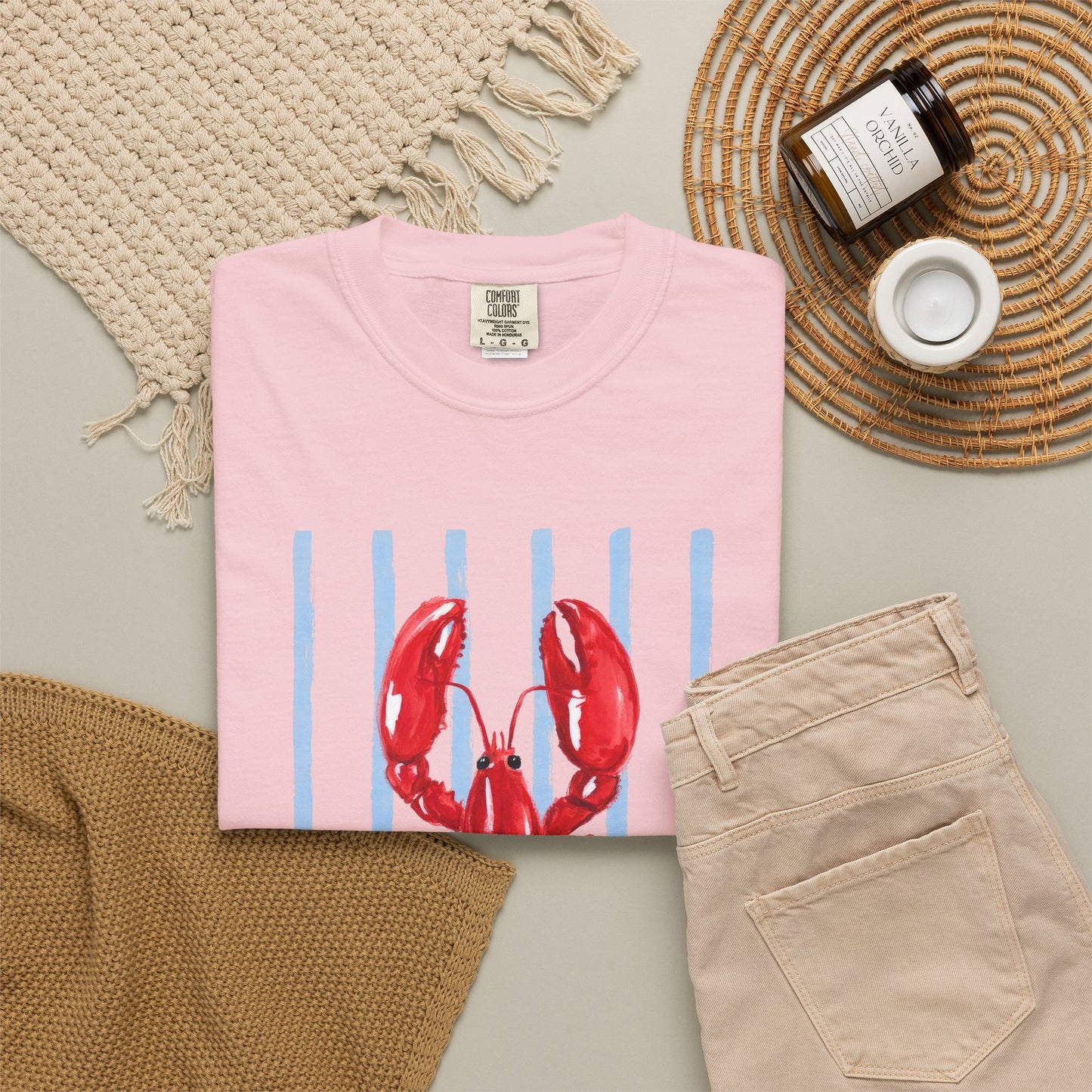 Coastal Lobster Graphic Tee • Beach Vacation Shirt • Summer Coastal Tee • Preppy Beach Shirt • Summer Vacation Outfit