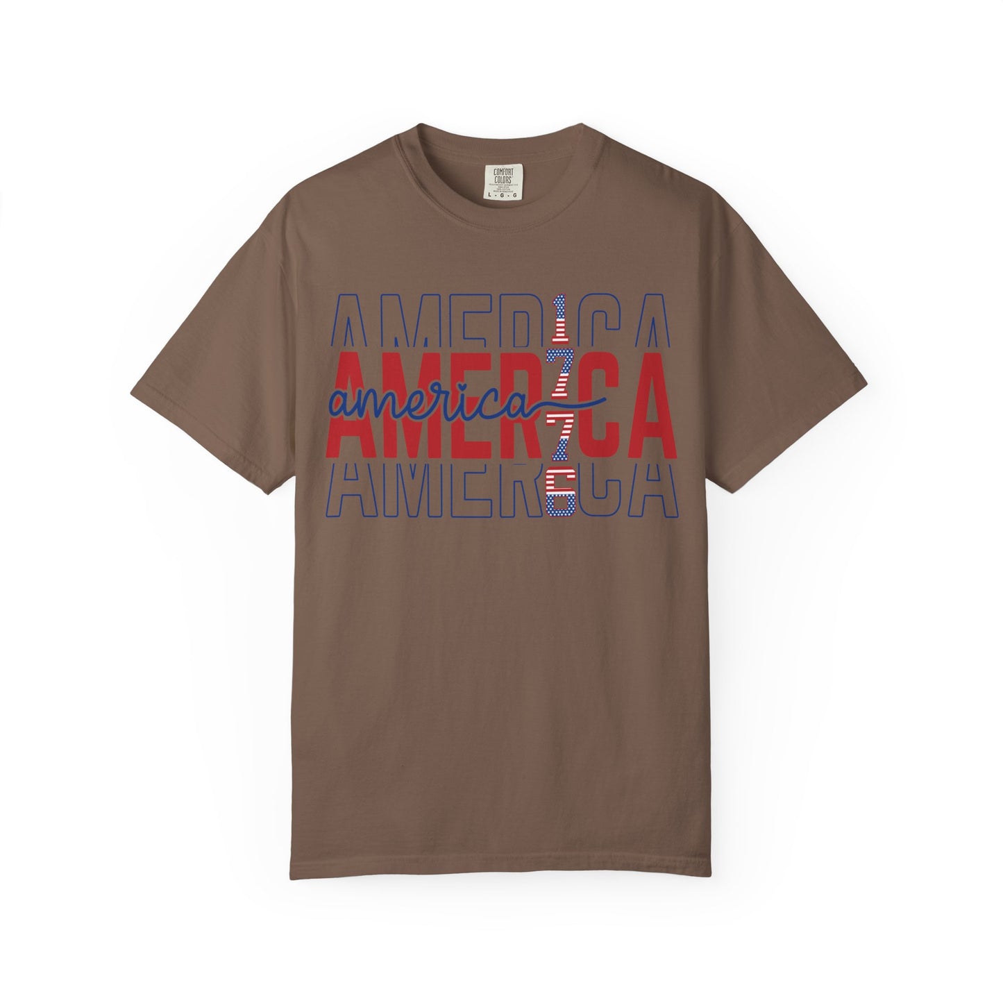 America 1776 T-Shirt • Vintage Patriotic Graphic Tee • Red White Blue Fourth of July Shirt