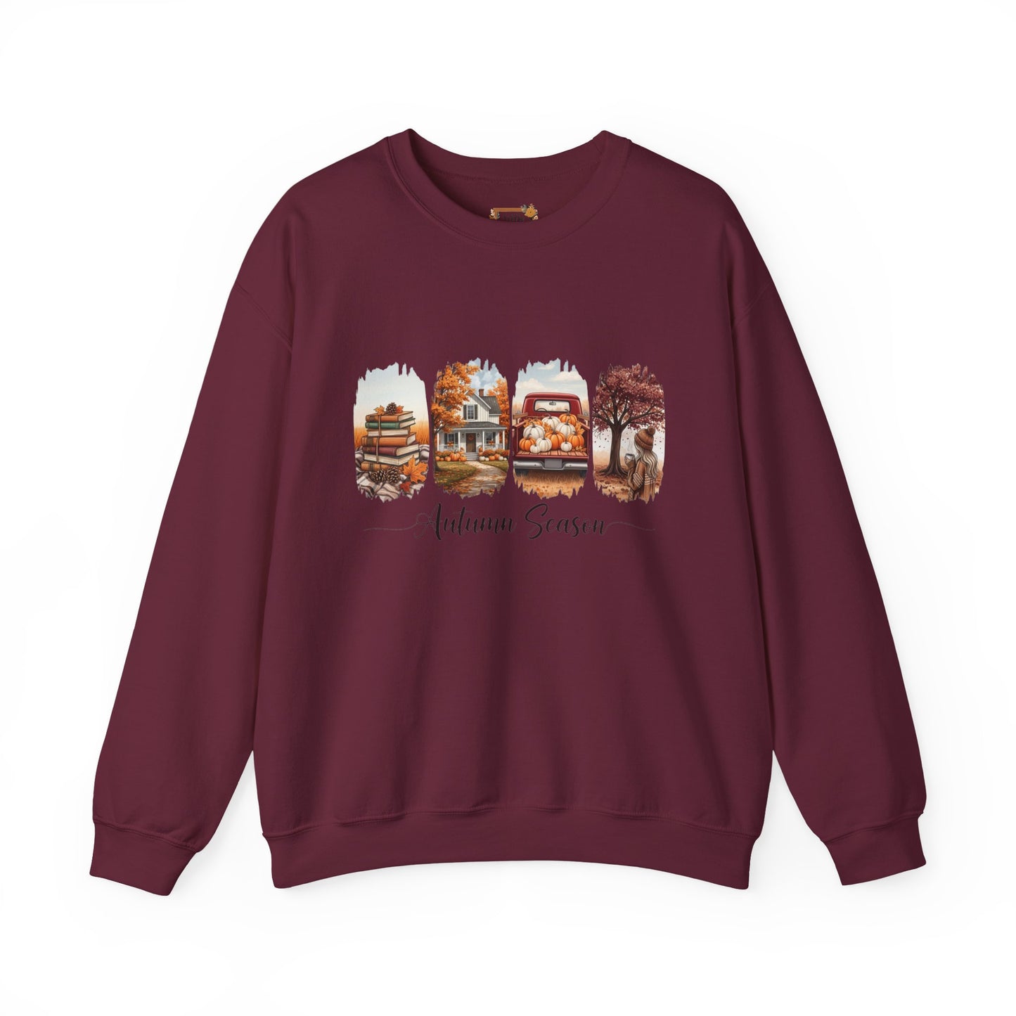 Cozy Autumn Sweatshirt - Unisex Heavy Blend Crewneck, Fall Fashion, Seasonal Gift, Thanksgiving, Everyday Comfort