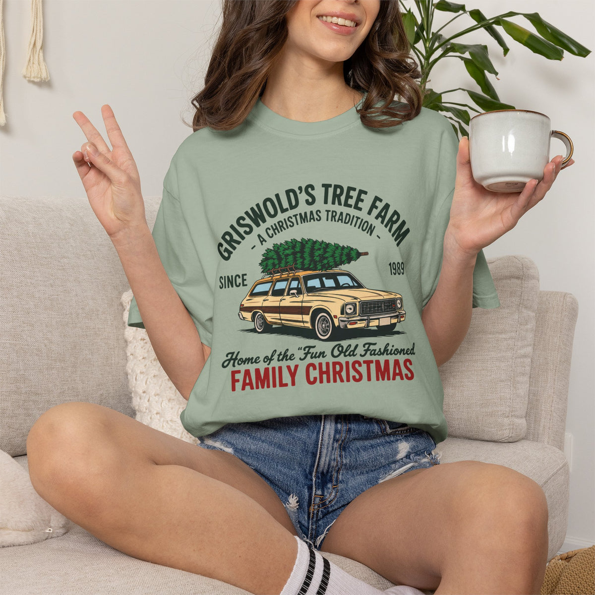 Christmas Tree Farm Tee — “Griswold’s Tree Farm” Family Christmas Graphic T-Shirt
