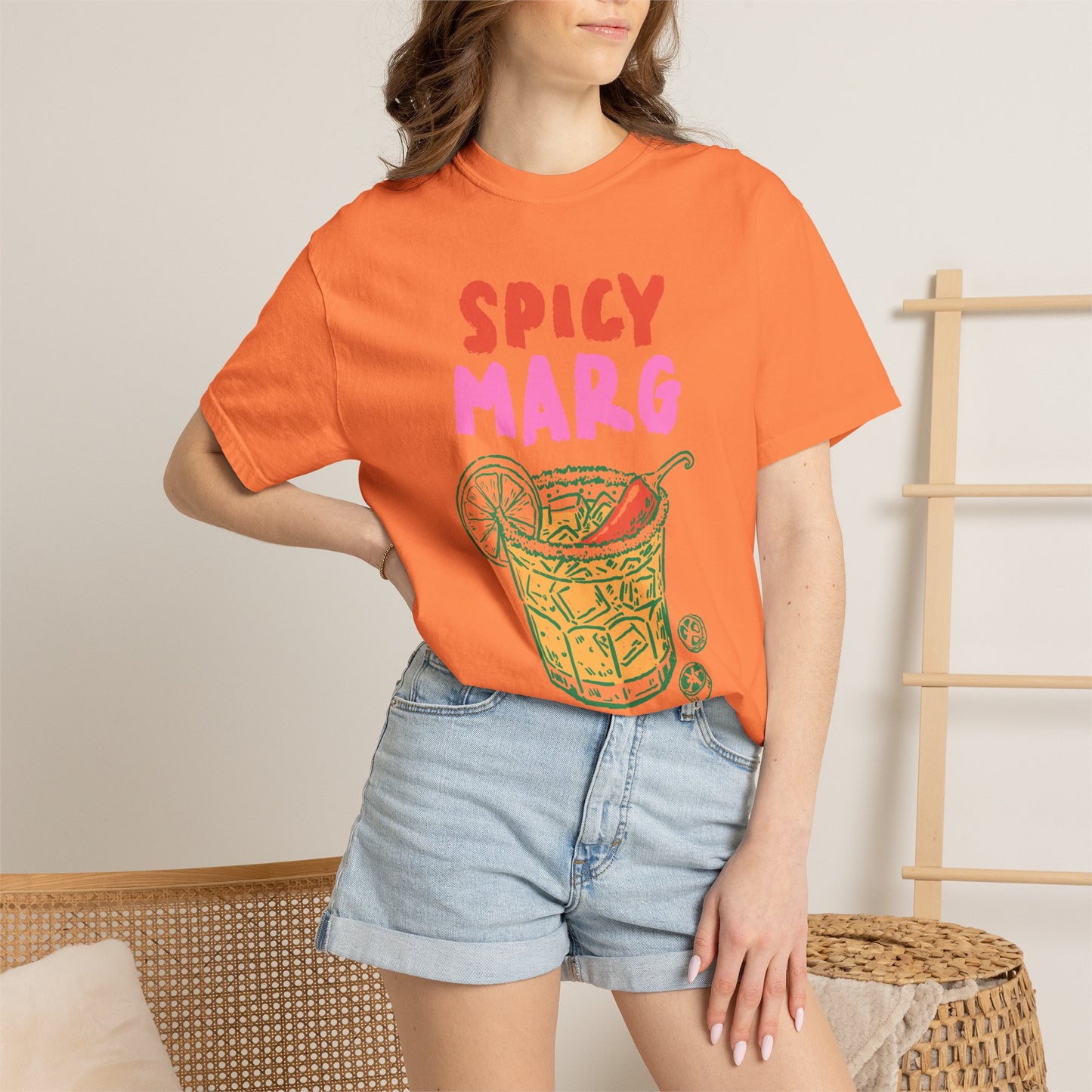 Spicy Marg Graphic Tee • Margarita Summer Shirt • Girls Night Beach Tee • Summer Vacation Outfit • Fiesta Shirt