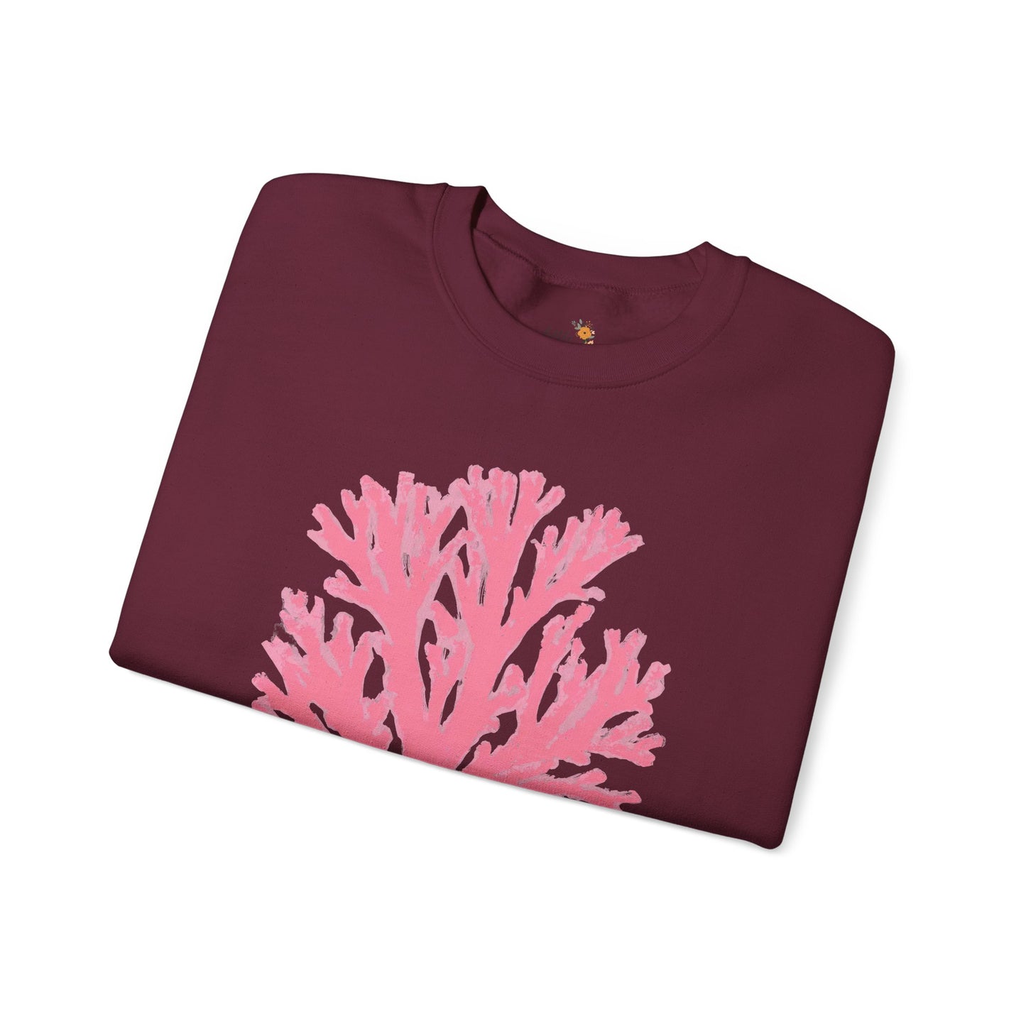 Ocean Club Crewneck • Coastal Summer Sweatshirt • Pink Coral Beach Vacation Pullover • Resort Style