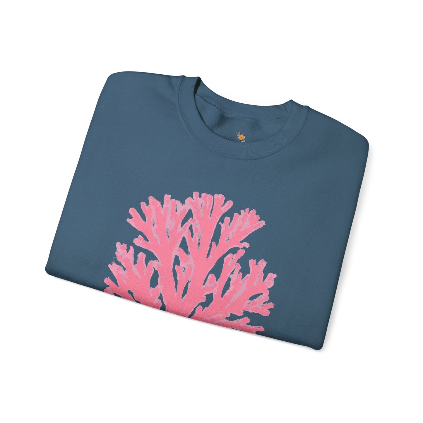 Ocean Club Crewneck • Coastal Summer Sweatshirt • Pink Coral Beach Vacation Pullover • Resort Style