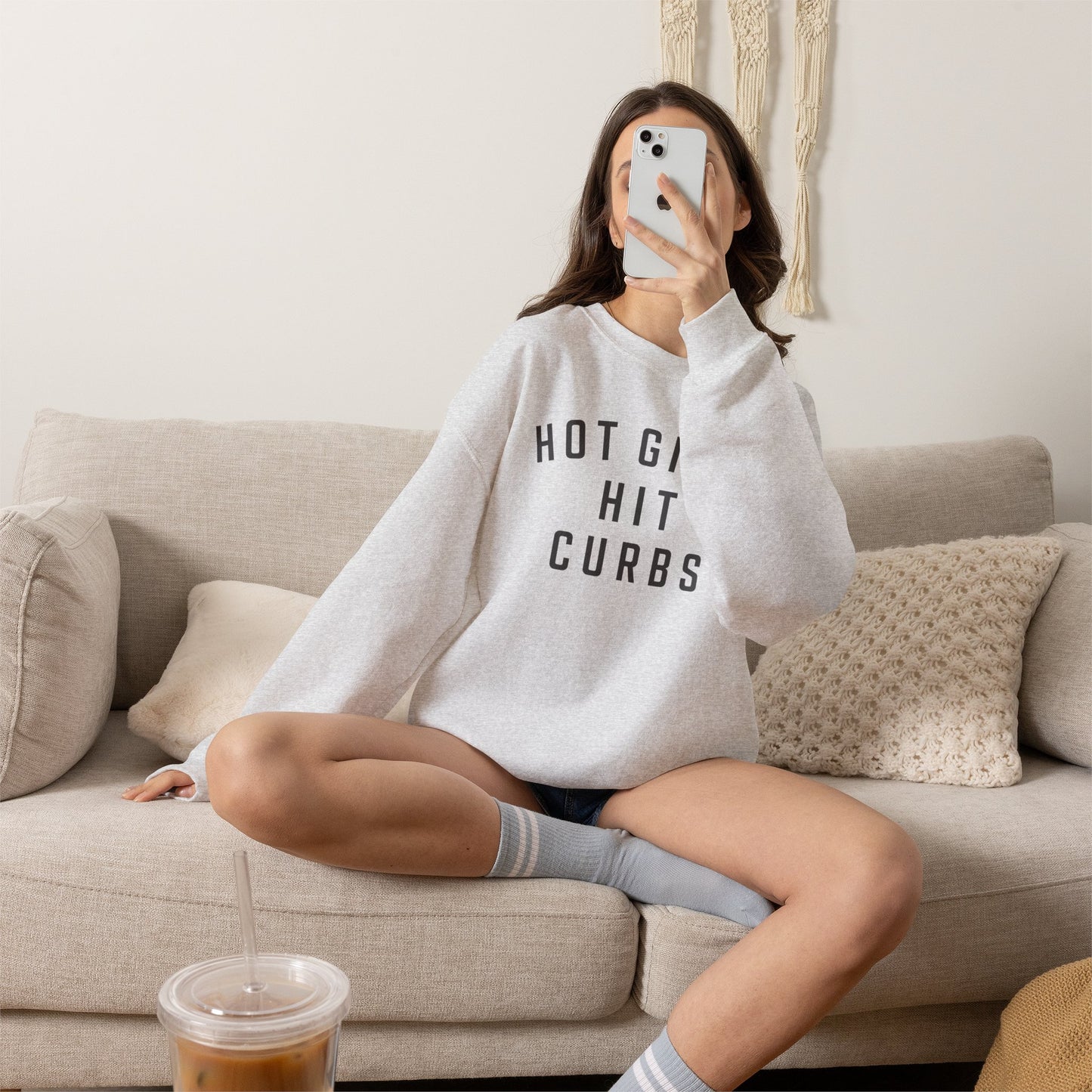 Hot Girls Hit Curbs Sweatshirt