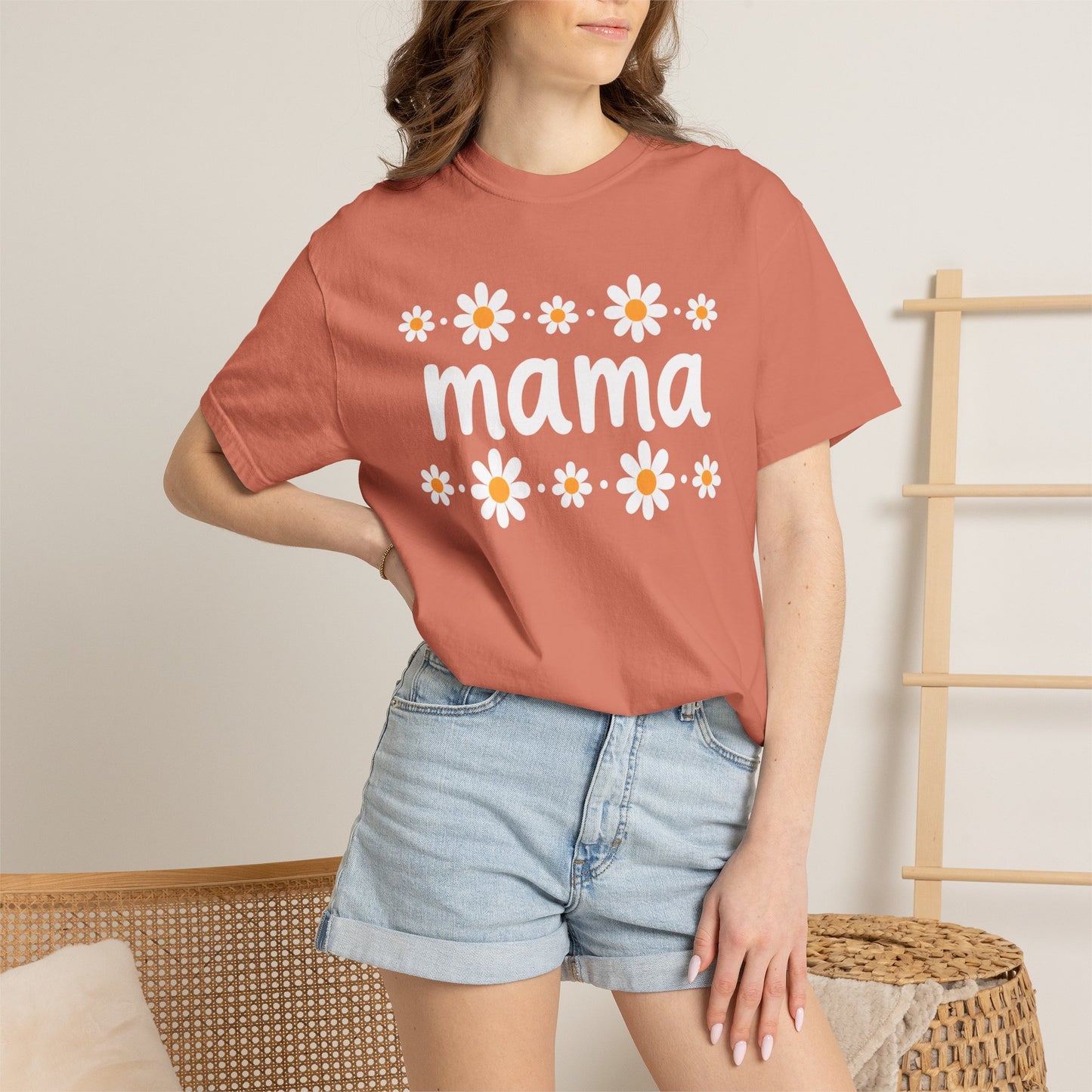 Retro Daisy Mama Tee • Floral Mama Shirt • Spring Boutique Mom Graphic Tee • Mother’s Day Gift Shirt