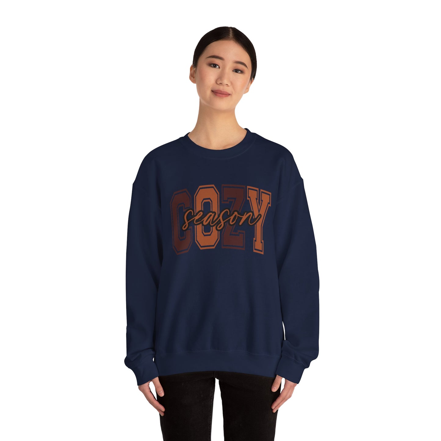 Cozy Season Sweatshirt, Unisex Crew Sweatshirt for Fall, Perfect Gift for Autumn, Comfy Fashion, Holiday Apparel