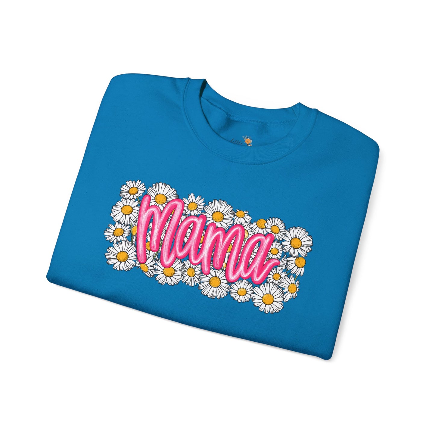 Pink Daisy Mama Sweatshirt • Floral Mama Crewneck • Spring Mama Graphic Sweatshirt • Cute Motherhood Cozy Outfit