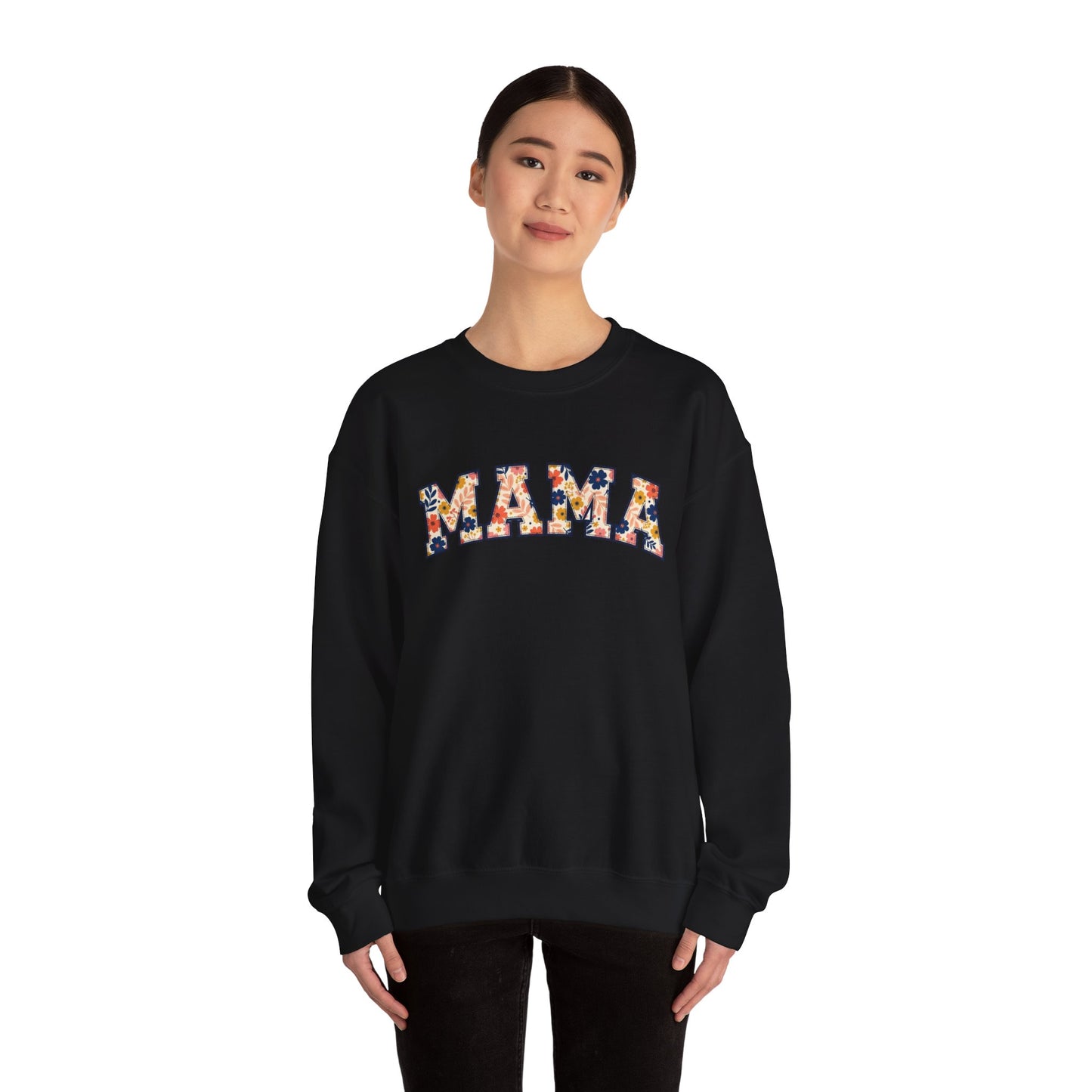 Mama Graphic Crewneck Sweatshirt, Cozy Mom Sweatshirt, Mother's Day Gift, Unisex Family Wear, Fall Layering Essential