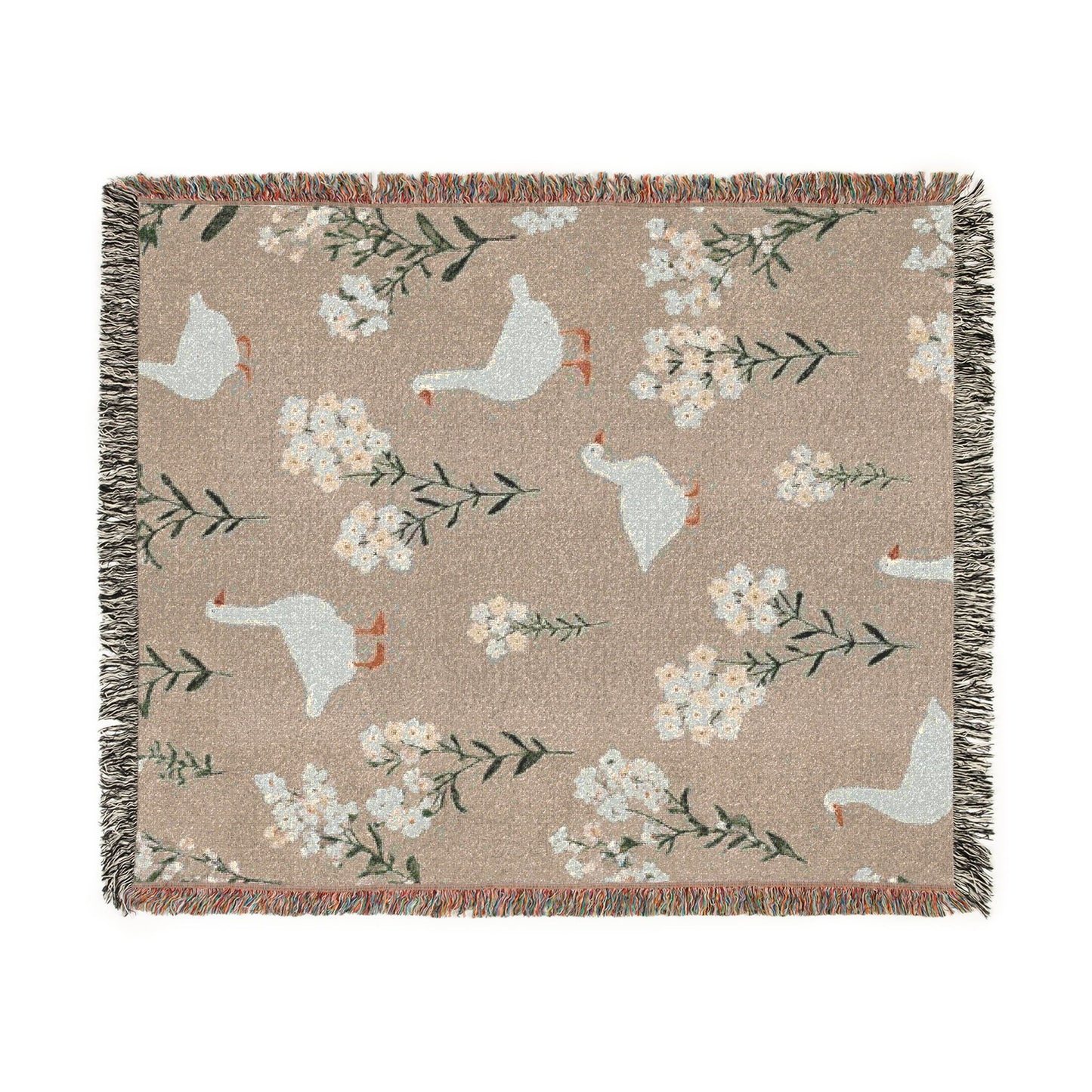 Nursery Duck Woven Blanket — Cozy Baby Shower & Nursery Throw
