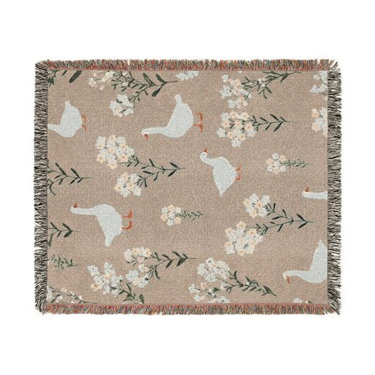 Nursery Duck Woven Blanket — Cozy Baby Shower & Nursery Throw