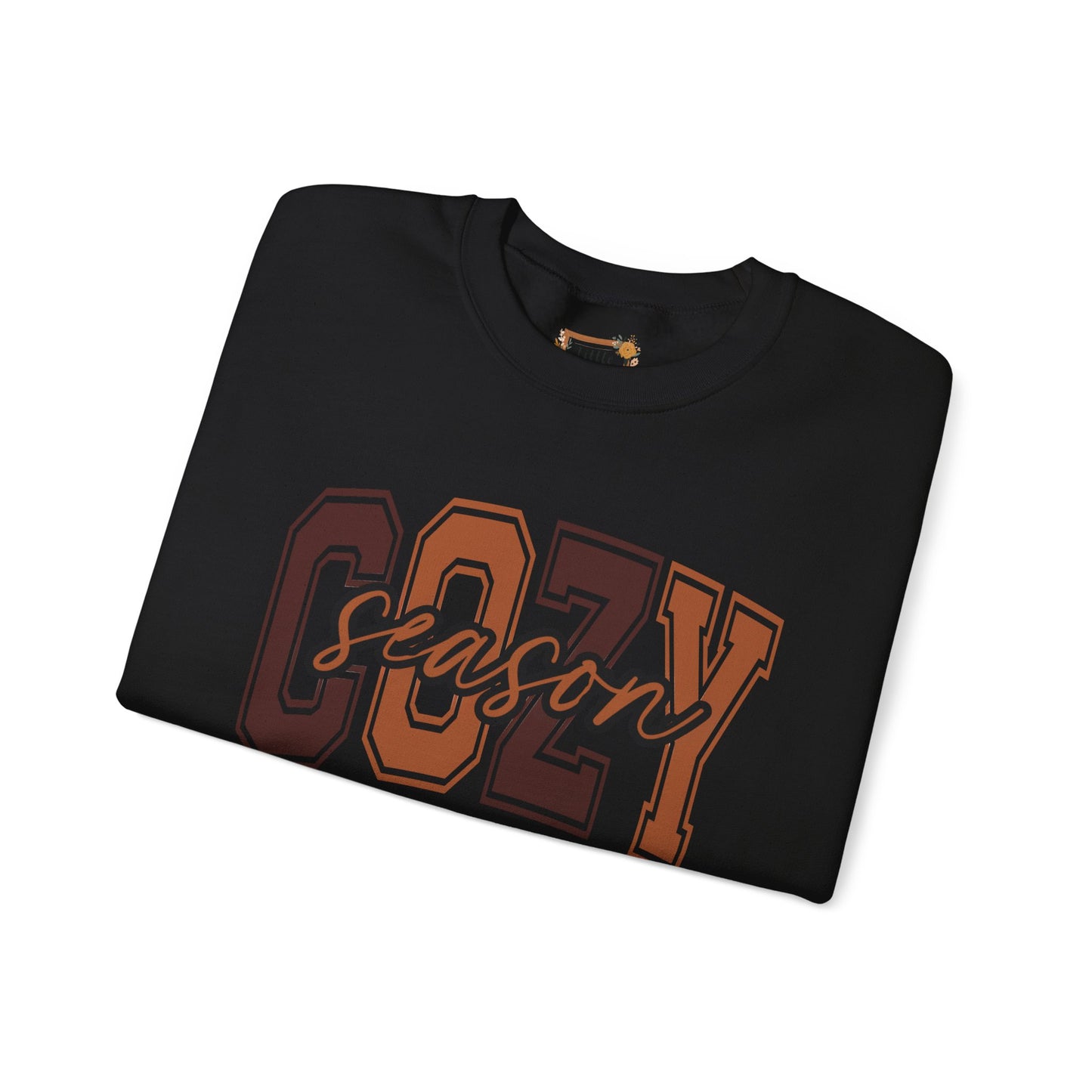 Cozy Season Sweatshirt, Unisex Crew Sweatshirt for Fall, Perfect Gift for Autumn, Comfy Fashion, Holiday Apparel