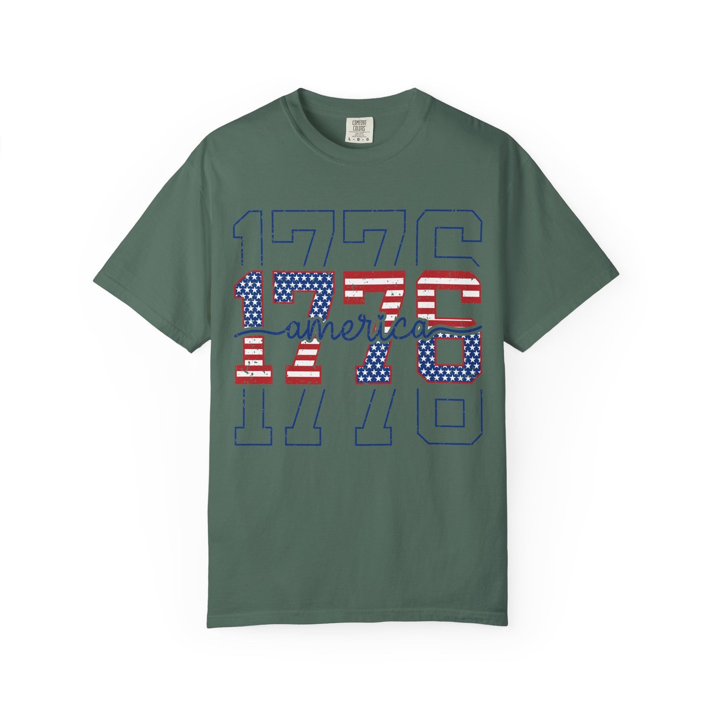1776 Red White Blue Fourth of July T-Shirt • Vintage Patriotic Graphic Tee