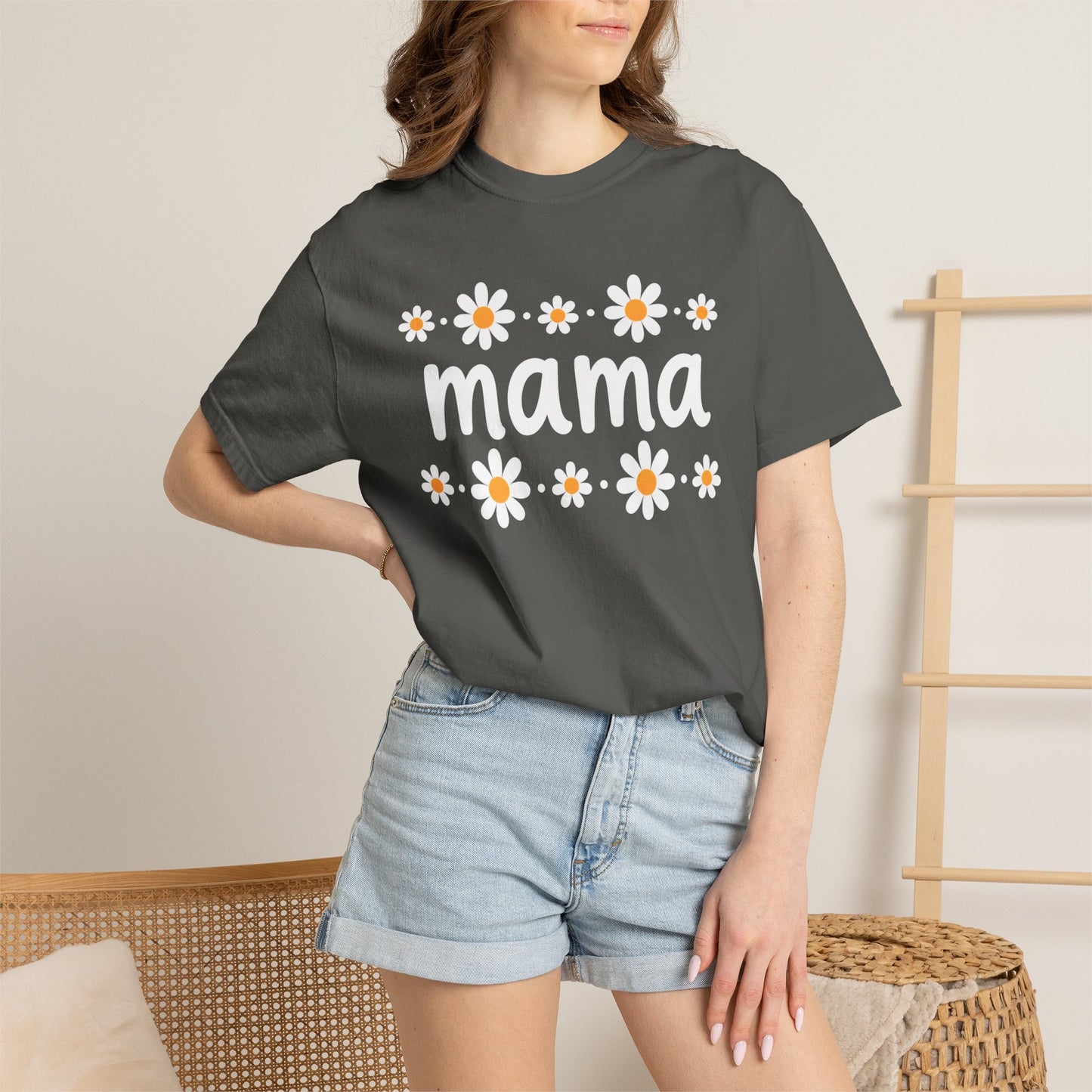 Retro Daisy Mama Tee • Floral Mama Shirt • Spring Boutique Mom Graphic Tee • Mother’s Day Gift Shirt