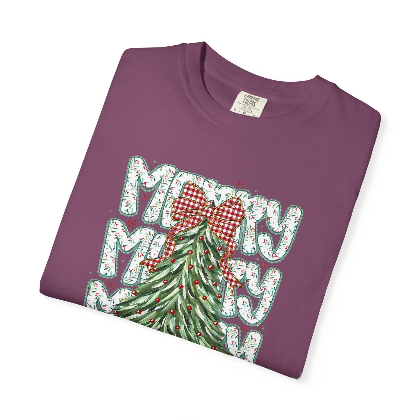Christmas Tree Graphic T-Shirt — Merry & Bright Holiday Tee