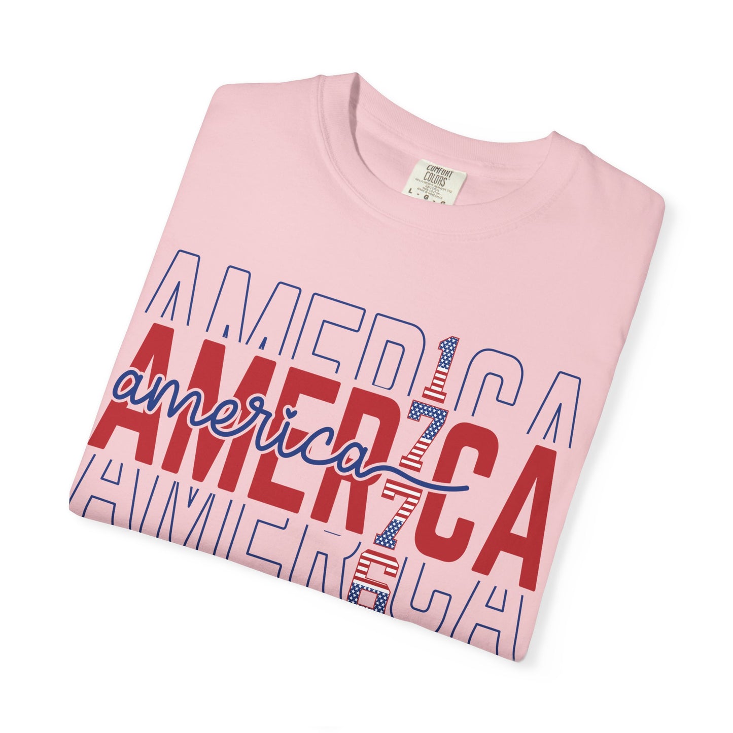 America 1776 T-Shirt • Vintage Patriotic Graphic Tee • Red White Blue Fourth of July Shirt