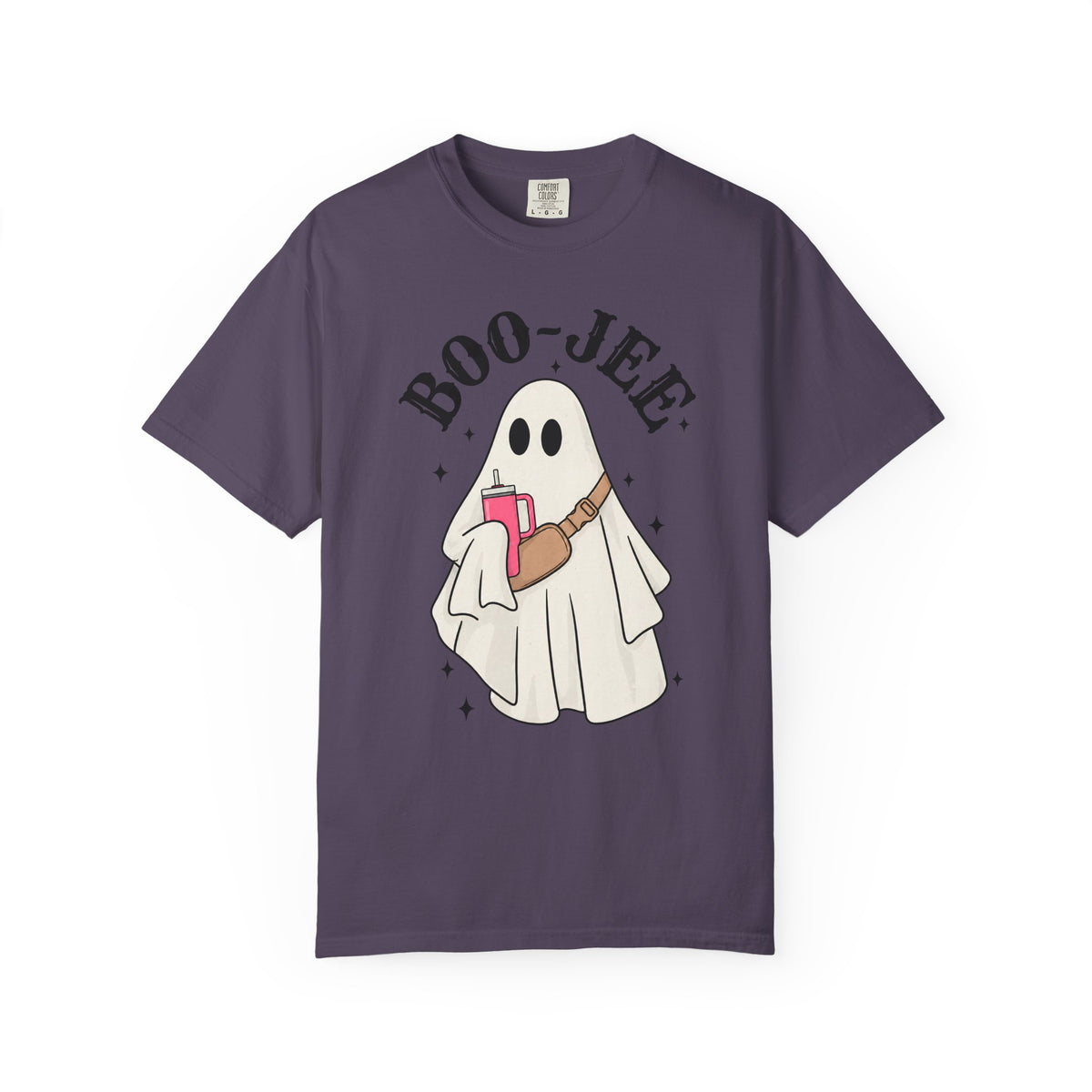 Boo Jee Ghost Shirt, Comfort Colors Halloween Tee, Cute Ghost Shirt, Girly Halloween Graphic Tee, Spooky Season Shirt
