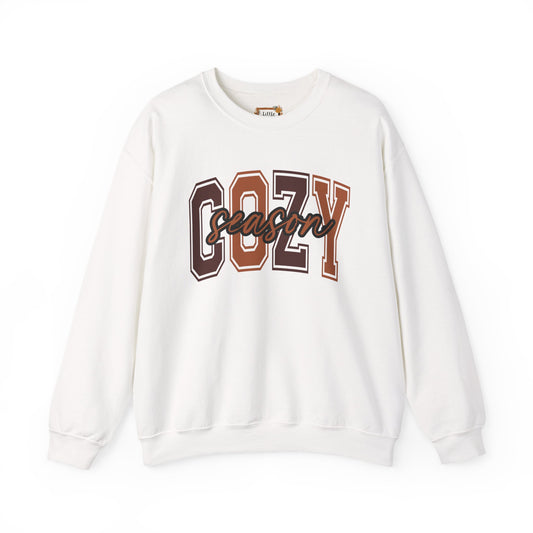 Cozy Season Sweatshirt, Unisex Crew Sweatshirt for Fall, Perfect Gift for Autumn, Comfy Fashion, Holiday Apparel