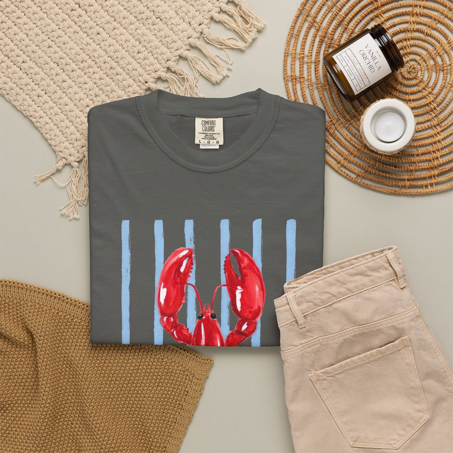 Coastal Lobster Graphic Tee • Beach Vacation Shirt • Summer Coastal Tee • Preppy Beach Shirt • Summer Vacation Outfit