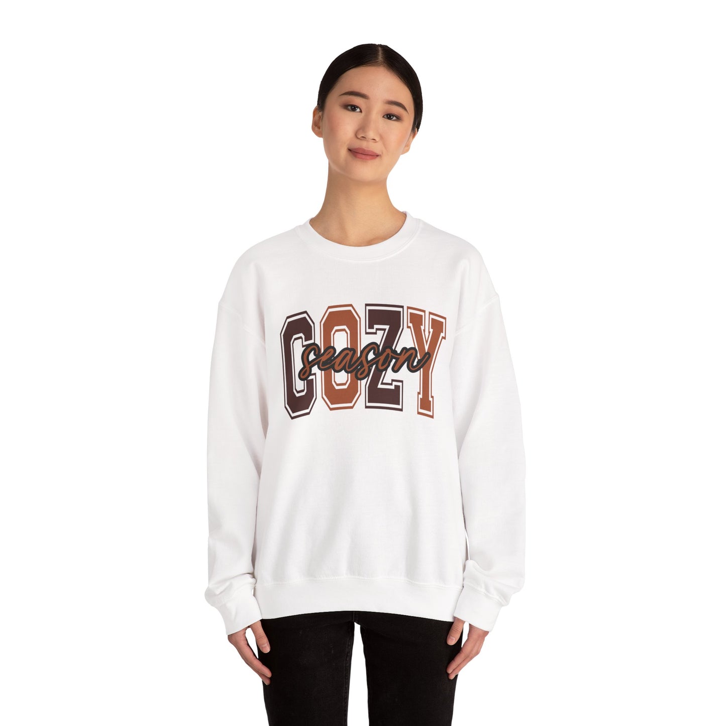 Cozy Season Sweatshirt, Unisex Crew Sweatshirt for Fall, Perfect Gift for Autumn, Comfy Fashion, Holiday Apparel