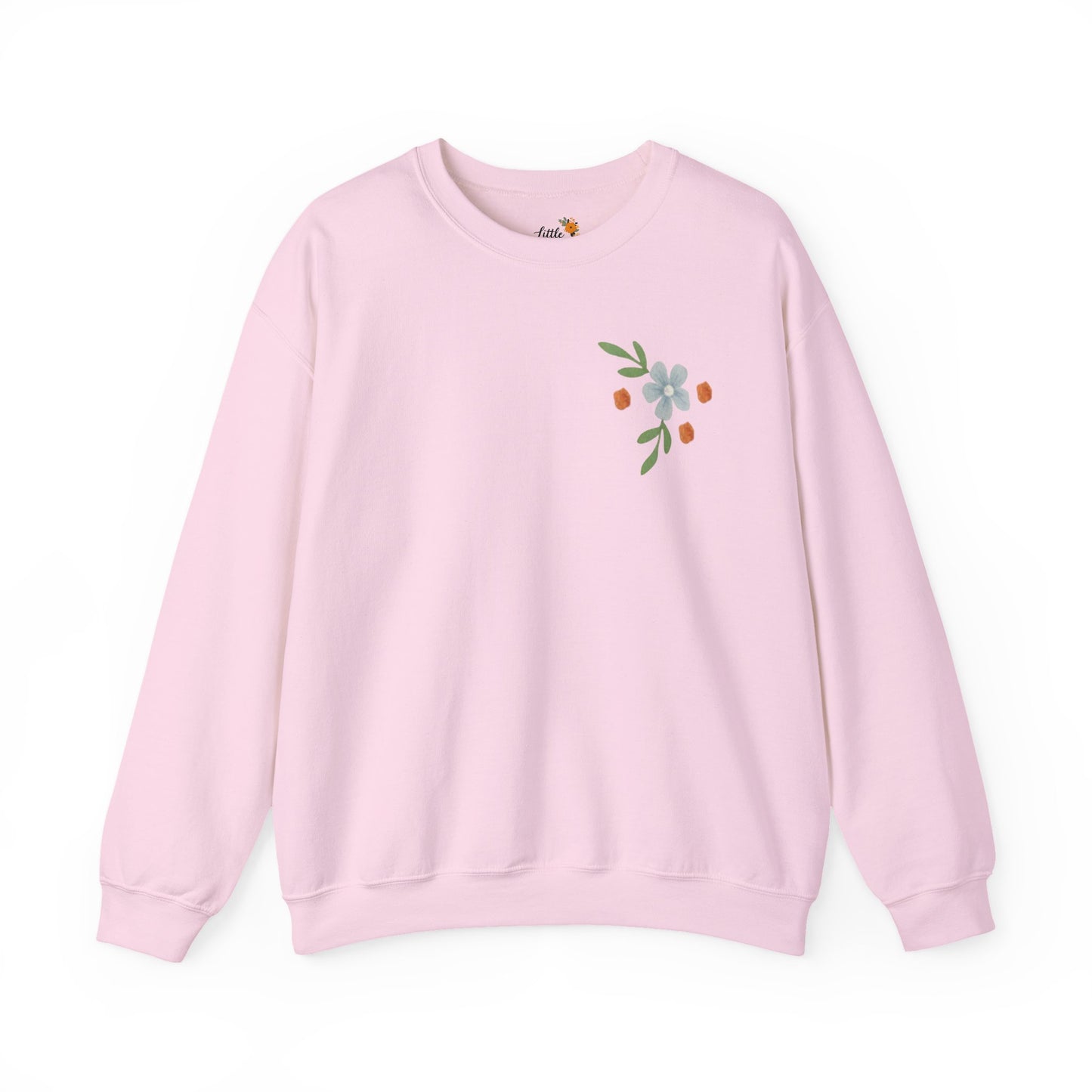 Easter Landscape Faith Sweatshirt (Front & Back) • Christian Mountain Cross Crewneck • Floral Resurrection Scene Graphic