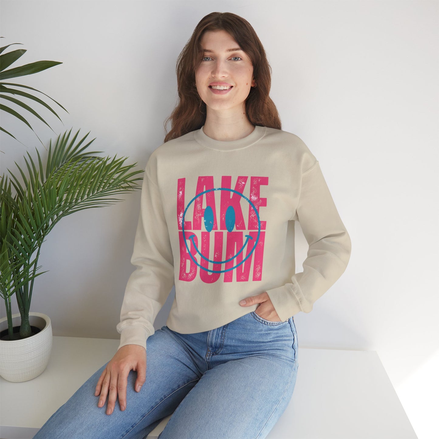 Lake Bum Sweatshirt • Summer Lake Crewneck • Lake Life Mom Sweatshirt • Beach Vacation Pullover • Coastal Crewneck