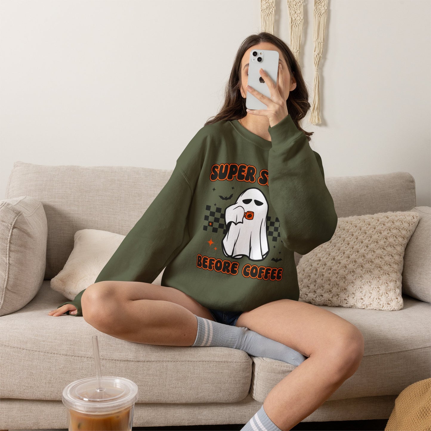 Super Scary Before Coffee Sweatshirt