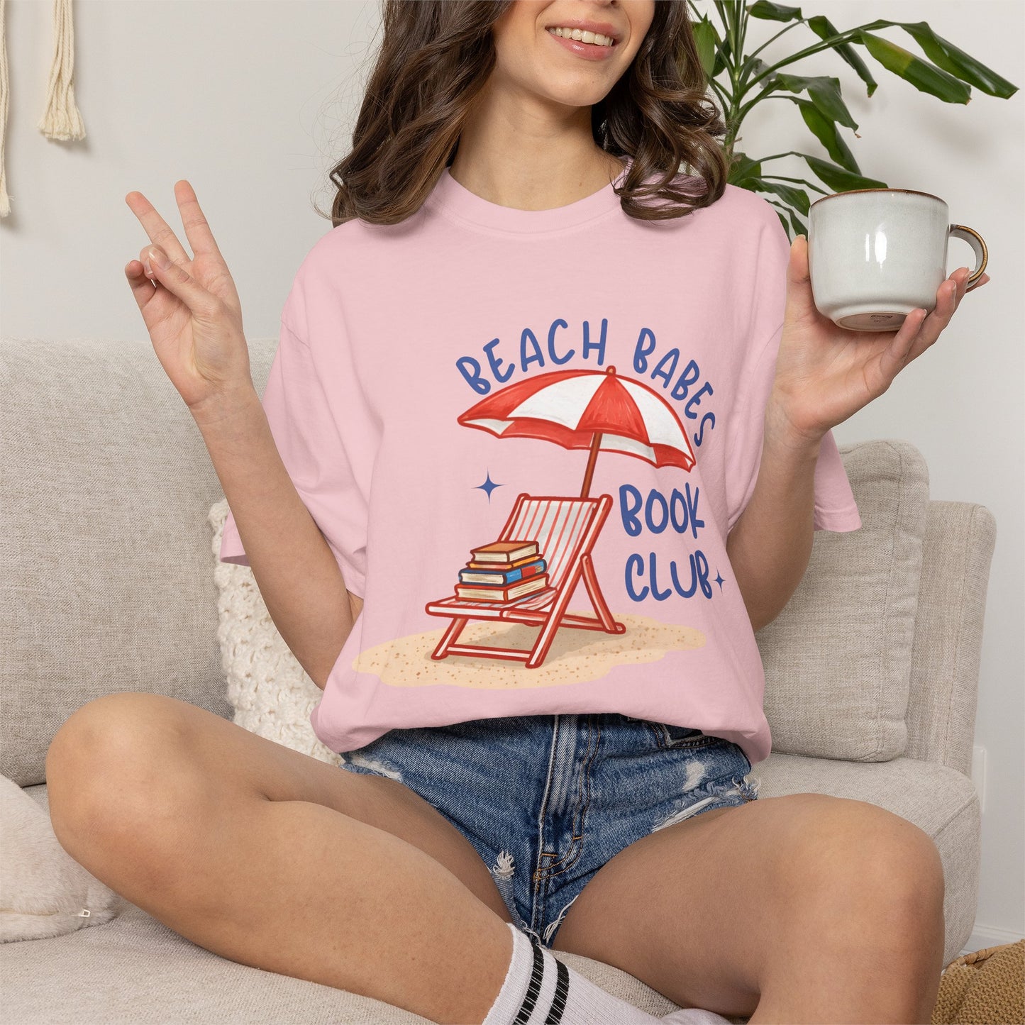 Beach Babes Book Club Shirt • Beach Reader Graphic Tee • Coastal Summer Book Lover Shirt • Vacation Outfit