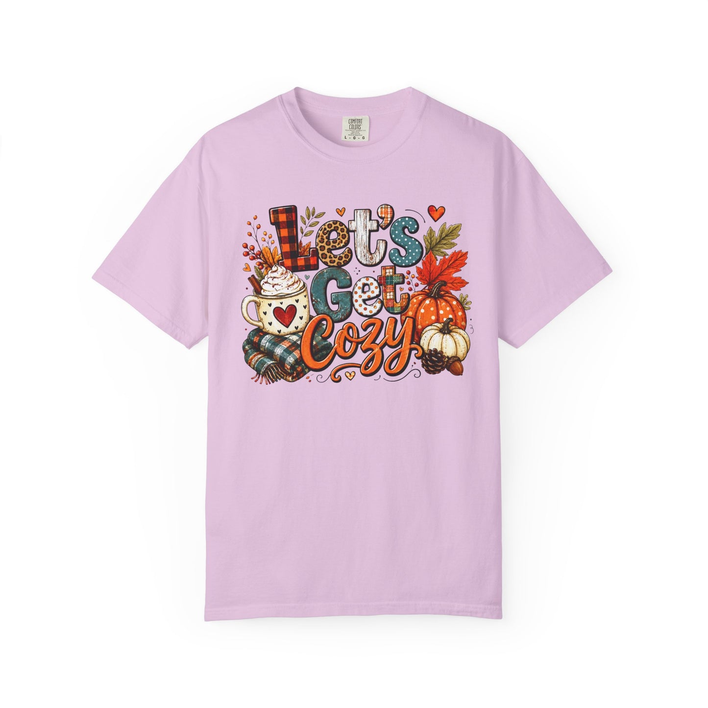 Let's Get Cozy Shirt • Cozy Fall Shirt • Pumpkin Spice Tee • Autumn Graphic Tee • Cute Fall Sweatshirt • Comfort Colors Fall Shirt • Cozy Season Tee