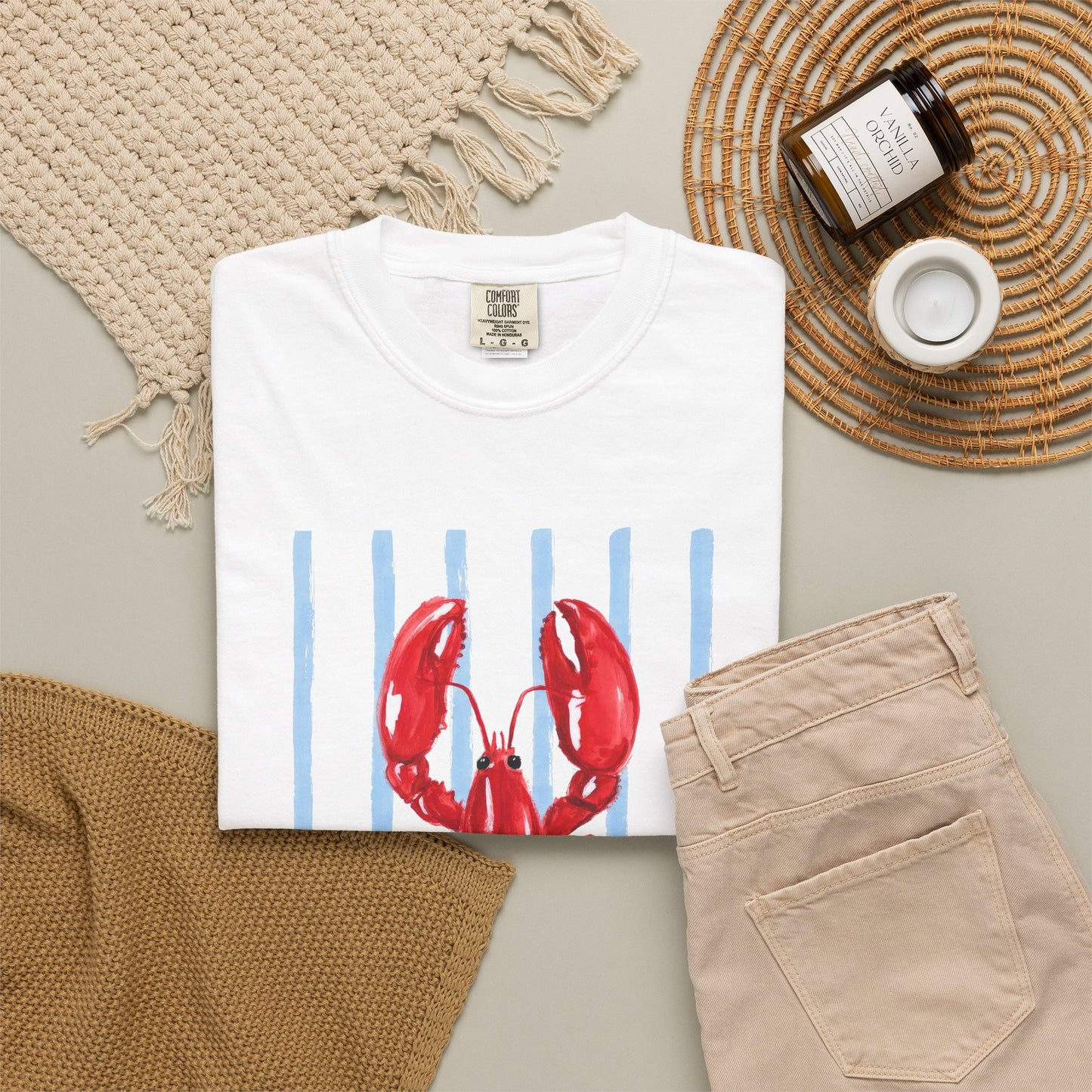 Coastal Lobster Graphic Tee • Beach Vacation Shirt • Summer Coastal Tee • Preppy Beach Shirt • Summer Vacation Outfit