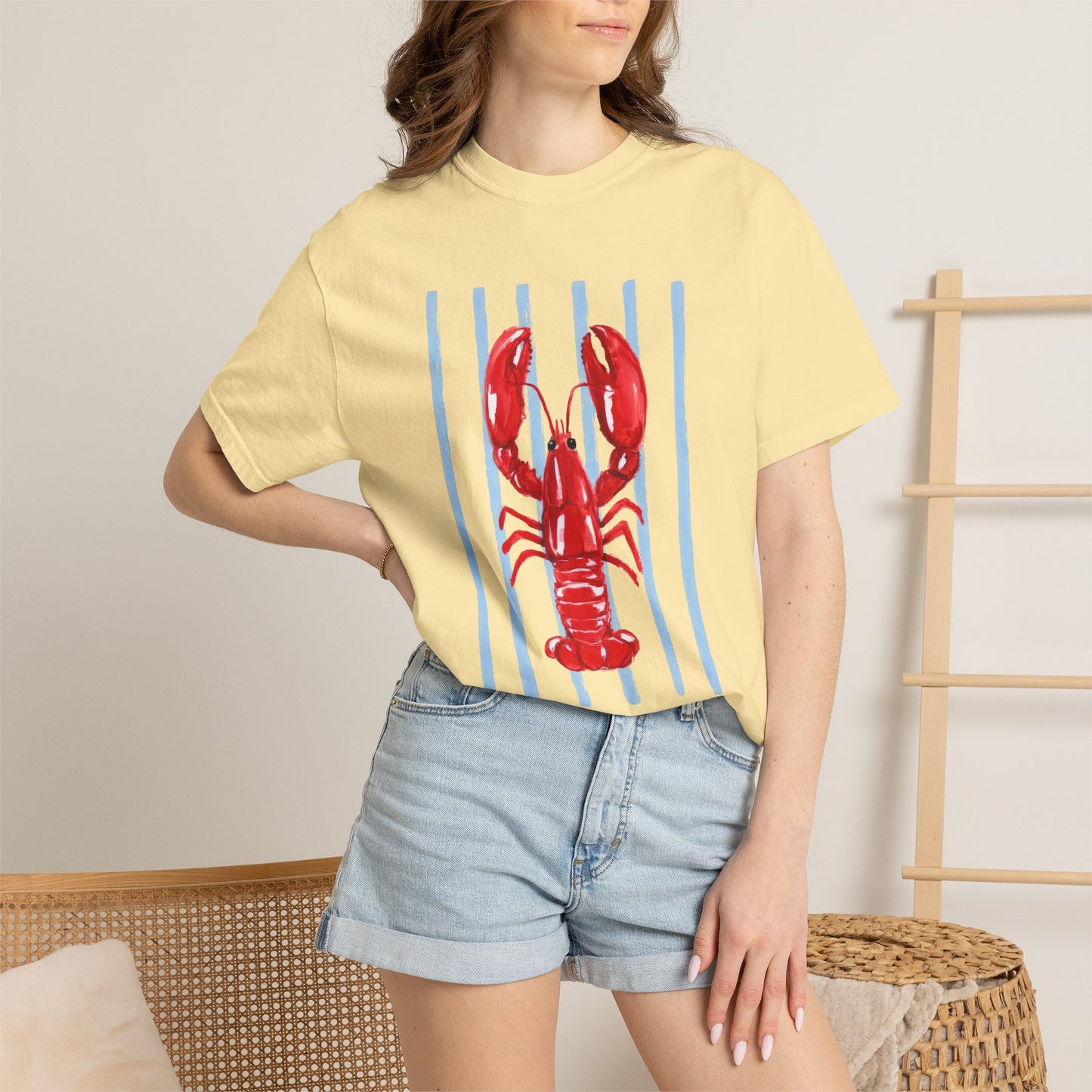 Coastal Lobster Graphic Tee • Beach Vacation Shirt • Summer Coastal Tee • Preppy Beach Shirt • Summer Vacation Outfit
