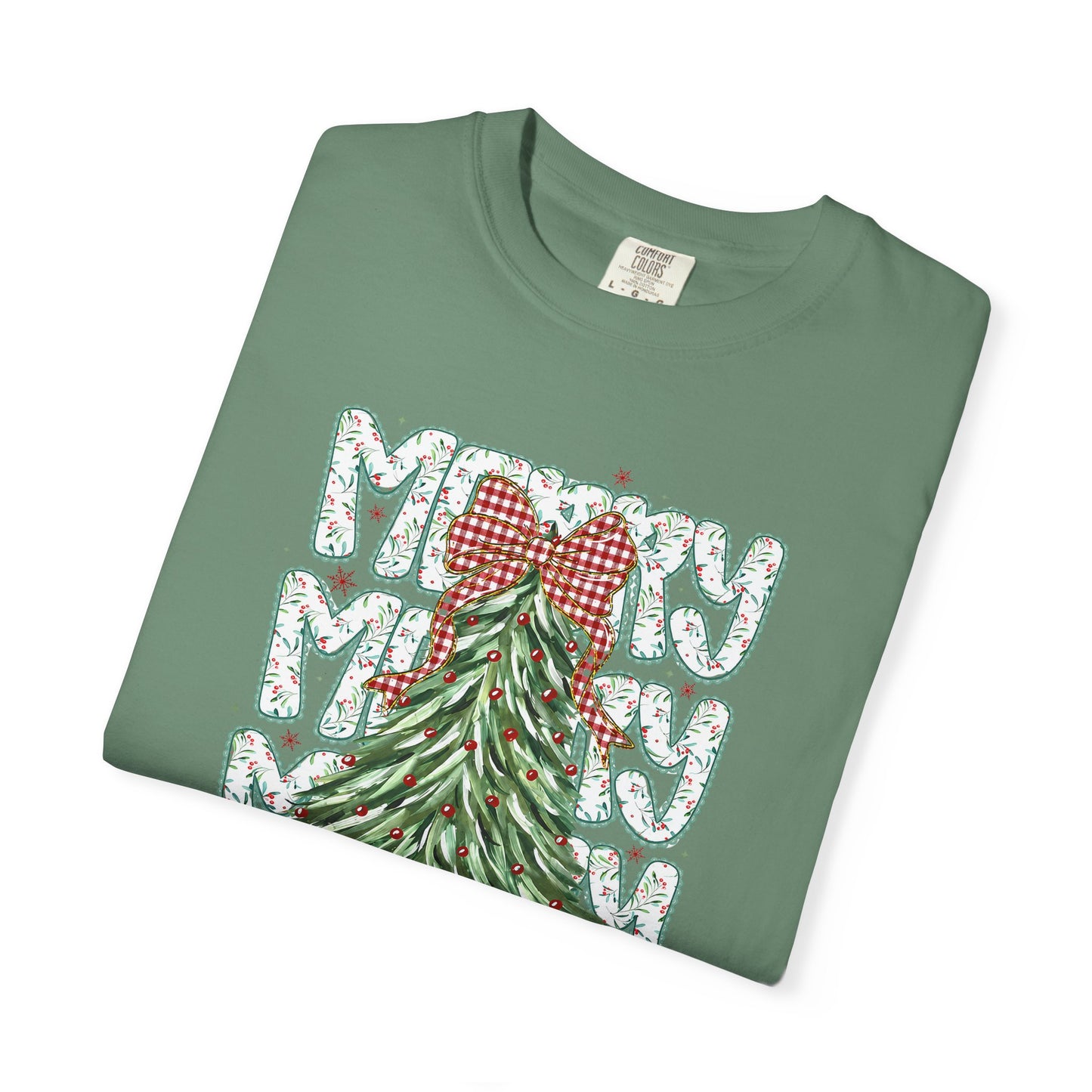 Christmas Tree Graphic T-Shirt — Merry & Bright Holiday Tee