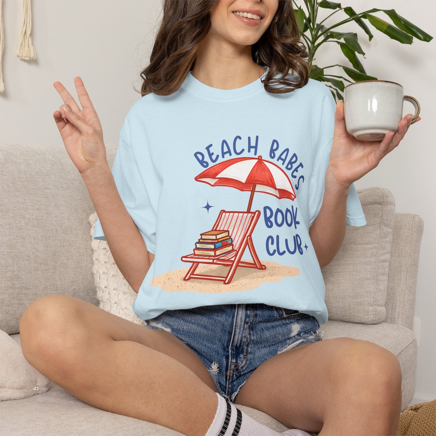 Beach Babes Book Club Shirt • Beach Reader Graphic Tee • Coastal Summer Book Lover Shirt • Vacation Outfit