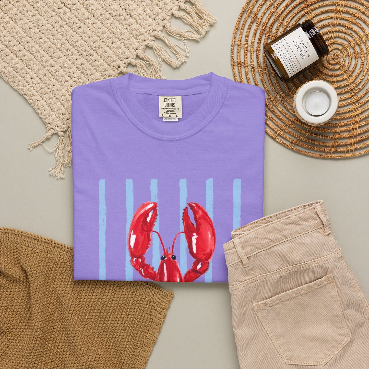 Coastal Lobster Graphic Tee • Beach Vacation Shirt • Summer Coastal Tee • Preppy Beach Shirt • Summer Vacation Outfit